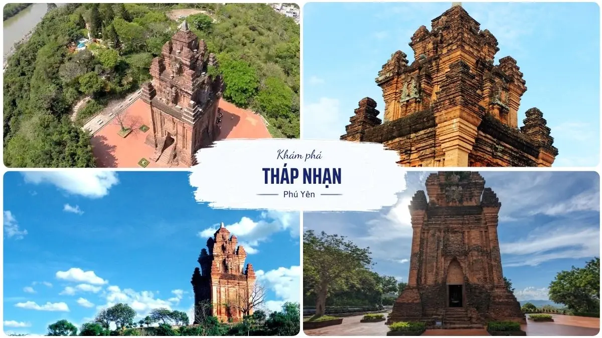 Tháp Nhạn tọa lạc trên núi Nhạn nhìn xuống thành phố Tuy Hòa Phú Yên
