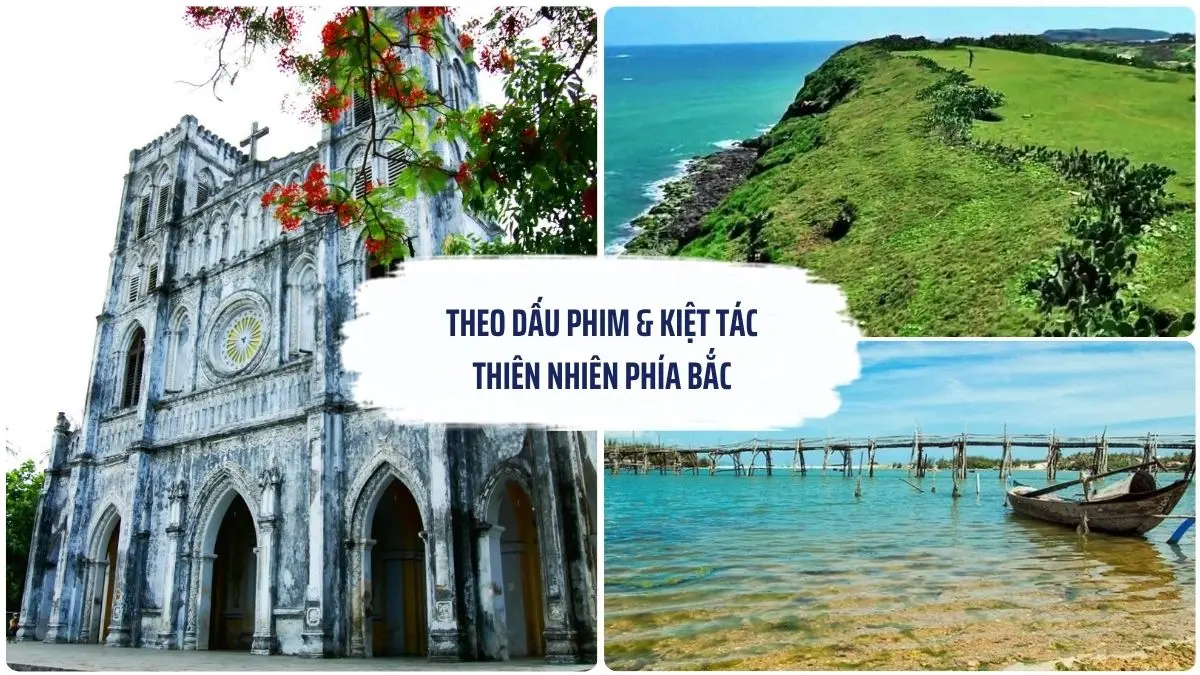 Hình ảnh tổng hợp Nhà thờ Mằng Lăng, Gành Đá Đĩa, Đầm Ô Loan và Bãi Xép - Gành Ông trong hành trình khám phá phía Bắc Phú Yên