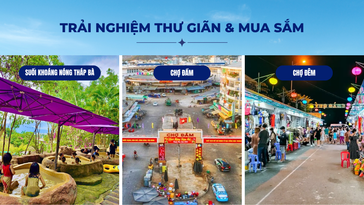 Không gian thư giãn kết hợp mua sắm và khám phá văn hóa địa phương dành cho du khách