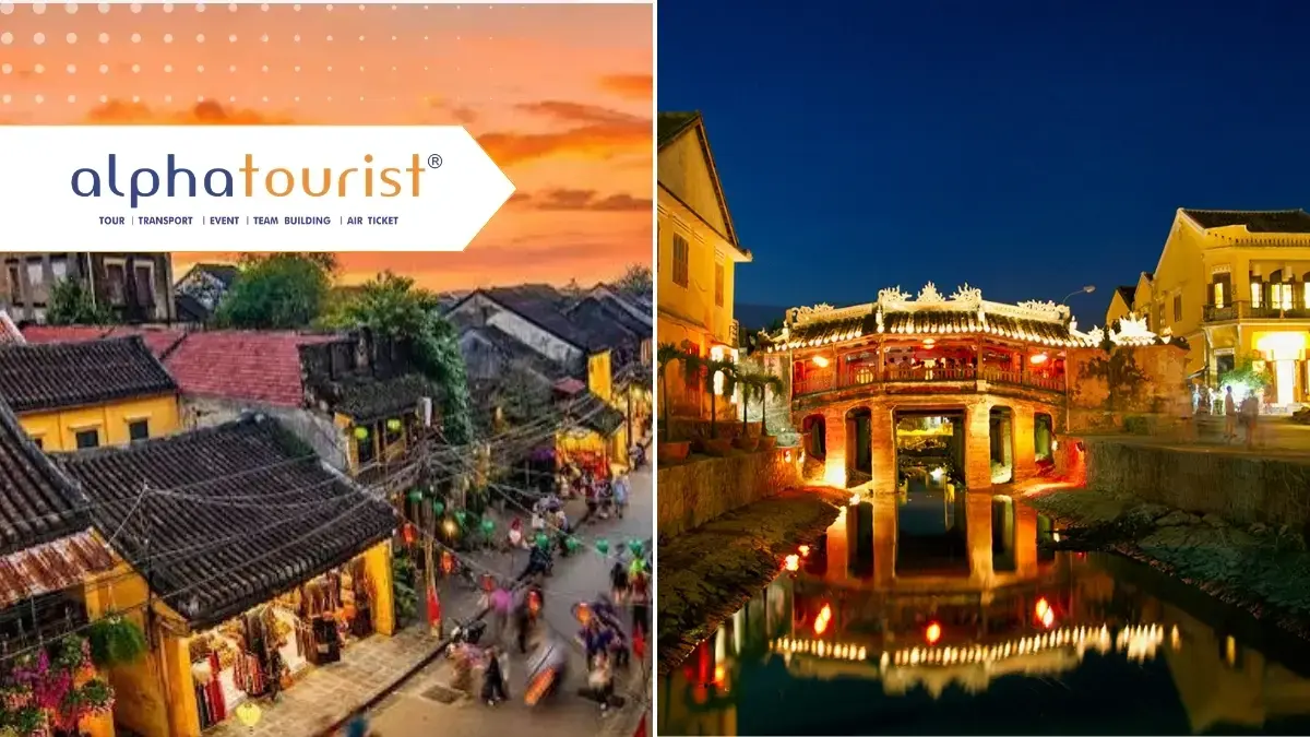 Phố Cổ Hội An và Chùa Cầu Nhật Bản với kiến trúc cổ kính, những dãy nhà đặc trưng và không gian văn hóa đặc sắc